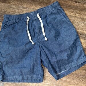 Old Navy Blue Women's Chambray Shorts med